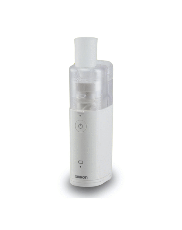 Omron Nebulizer Microair NE-U100 Portable Pocket Sized 360 Degree Silent Mesh Nebulizer (White)