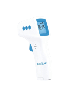 AccuSure Mercury-Free Digital Thermometer With Transparent Storage Case (Ivory)
