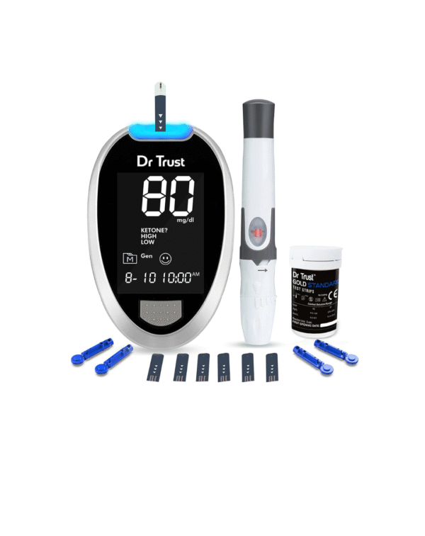 Dr TrustFully Automatic Blood Sugar Testing Glucometer Machine
