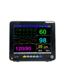 Dr Diaz Touch Screen Patient Monitor System with 5 Parameters - SpO2, ECG, NIBP, Temperature and Pulse (White)