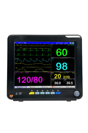 Dr Diaz Touch Screen Patient Monitor System with 5 Parameters - SpO2, ECG, NIBP, Temperature and Pulse (White)