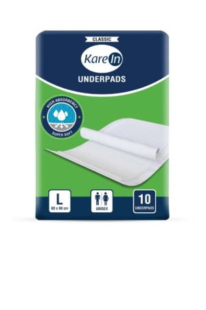 KareIn Classic Underpads, Large, 60 x 90 Cm, 10 Count