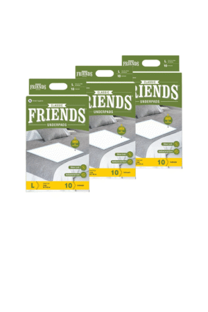 Friends Classic Disposable Underpads,Soft & Super Absorbency - 60x90 cm