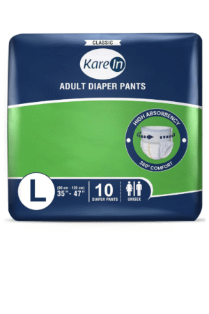 KareIn Classic Adult Diaper Pants, Large 90-120 Cm (35"- 47")