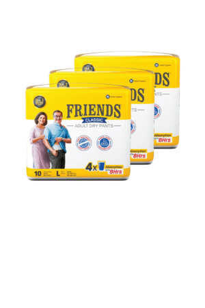 Friends Classic Adult Diapers Pants Style - 30 Count (Large) with odour lock