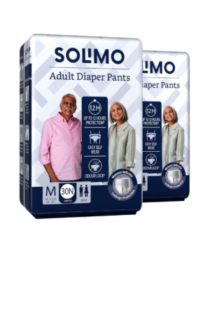 Solimo Adult Diapers Pant Style | Medium Size