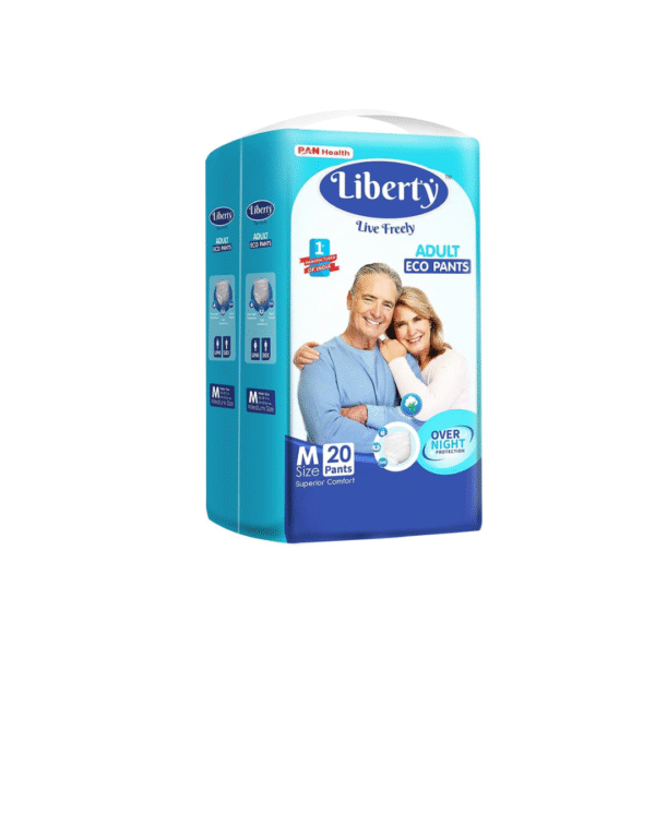 Liberty Eco Adult Diaper Pants, Medium (M) Size, 20 Count