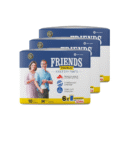 Friends Premium Adult Diapers Pants Style - 30 Count (Medium) with odour lock