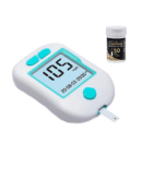 Control D Advanced Digital Diabetes Glucose Blood Sugar Testing Monitor with 50 Strips of Glucometer (White, Green)