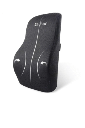 Dr Trust USA Backrest for Car Seat, Office Chair to Sit Up Right, Orthopaedic Memory Foam Cushion
