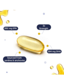Neuherbs Deep Sea Omega 3 Fish Oil - Omega 3 Supplement Triple Strength 2500 Mg (Essential Fatty Acid Combination of 1486 mg 892 mg EPA 594 mg DHA/serving)