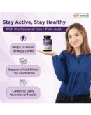 Best Naturals Iron + Folic Acid – 60 Capsules, 2-Month Supply – Supports Healthy Red Blood Cells