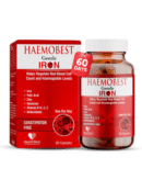 HealthBest Haemobest Iron Supplement | Iron, Folic Acid, Zinc & B12 for Hemoglobin Support, Energy & Immunity