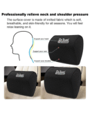 Dr Trust USA Orthopedic Neck Rest Car Seat Cushion Memory Foam Pillow Automobile Seat Headrest Small Sciatica Back Support -353
