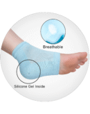 Sofstep Moisturizing Fabric and Gel Heel Socks, Blue