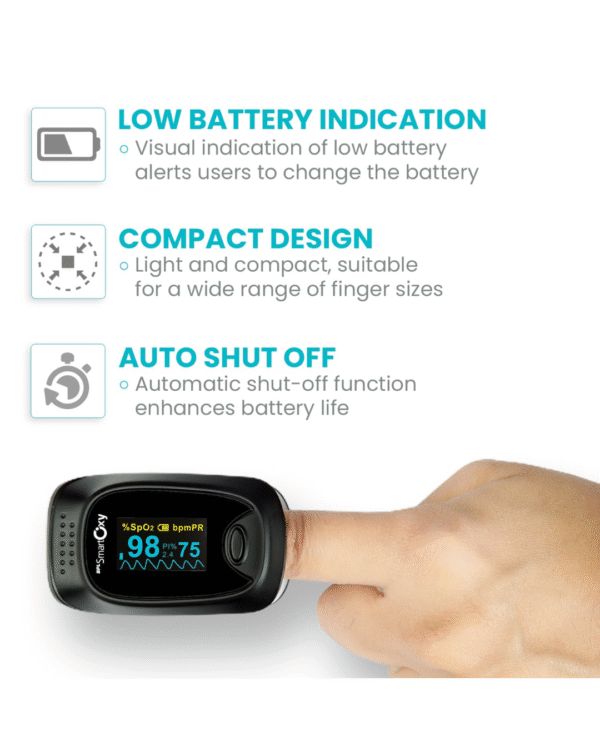 BPL Medical Technologies Smart Oxy Finger Tip Pulse Oximeter - Image 3