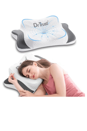 Dr Trust USA Butterfly Shaped Cervical Memory Foam Pillow
