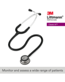 Classic III Monitoring Stethoscope, Black Edition Chestpiece, Black Tube, 27 inch, 5803