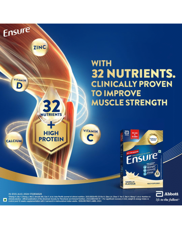 Ensure No 1 Nutritional Supplement Drink in the world 32 nutrients High Protein - Image 4