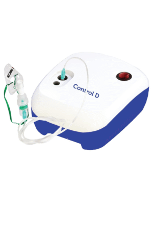 Control D NEB112 Respiratory Nebulizer with Complete Kit for Kids & Adults Nebulizer (White, Blue)