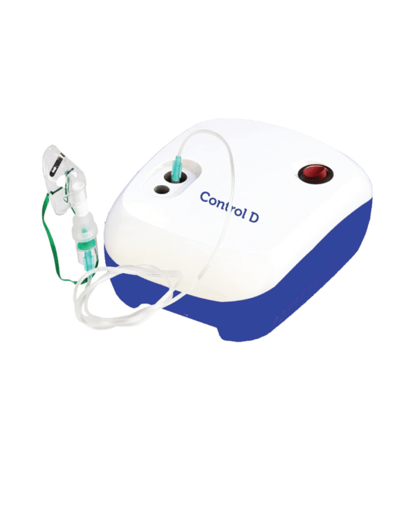 Control D NEB112 Respiratory Nebulizer with Complete Kit for Kids & Adults Nebulizer (White, Blue)