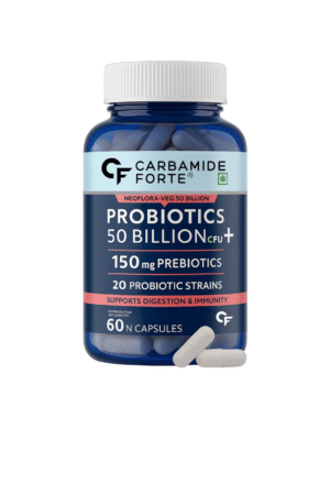 Carbamide Forte Probiotics Supplement 50 Billion CFU Gut Health Supplements with Probiotic