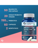 Carbamide Forte Probiotics Supplement 50 Billion CFU Gut Health Supplements with Probiotic