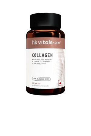HealthKart hk vitals Collagen Tablets (90 Tablets) | 3000mg | Marine Collagen Peptides