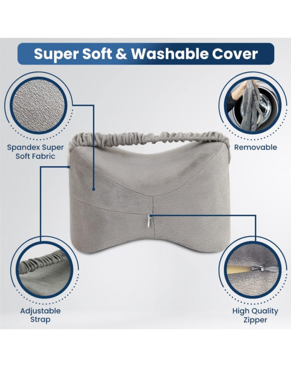 Dr Trust USA Orthopedic Knee and Leg Pillow Memory Foam for Men and Women Knock Knee,Calf and Thigh Cushion to Elevate legs-341 - Image 4