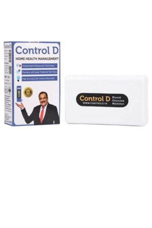Control D Blood Glucose Monitor (Pack of 10 Strips, Blue)