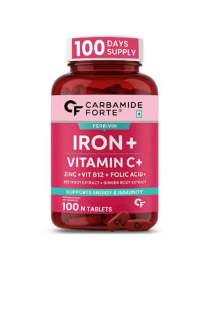 Carbamide Forte Iron Supplement for Women & Men | Folic Acid Tablets