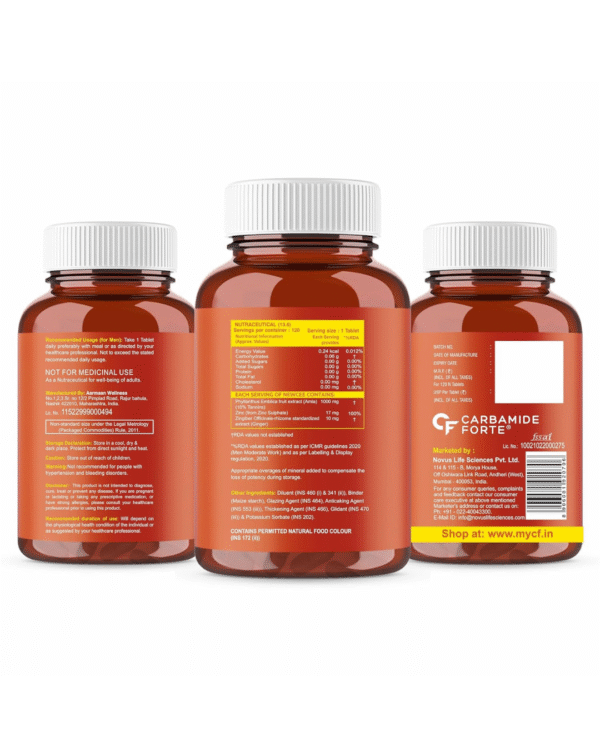Carbamide Forte Natural Vitamin C Supplements Amla Extract With Zinc For Immunity & Skincare | Vitamin C Tablets - 120 Tablets - Image 4