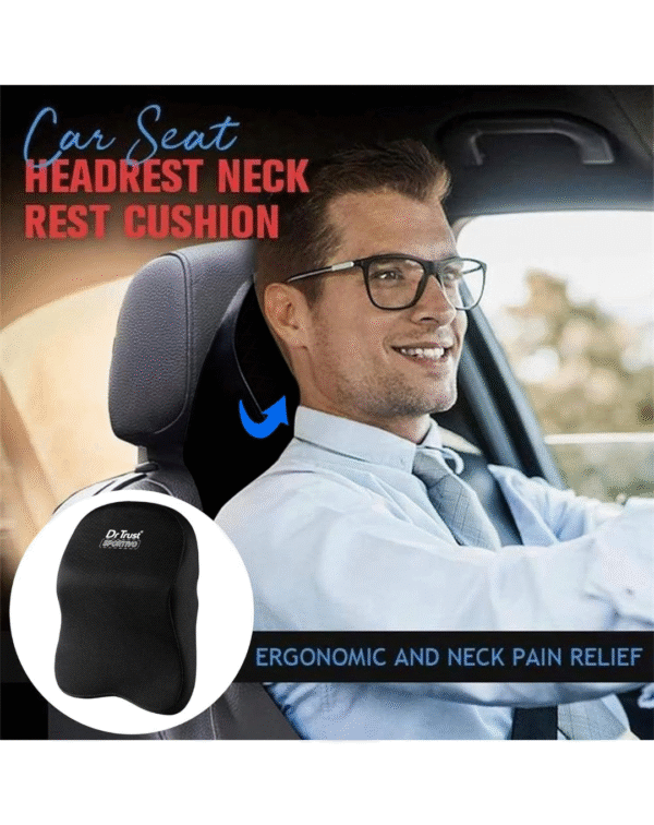 Dr Trust USA Orthopedic Headrest, Neck, Back & Shoulder Support Pillow for Car Driving - Image 2