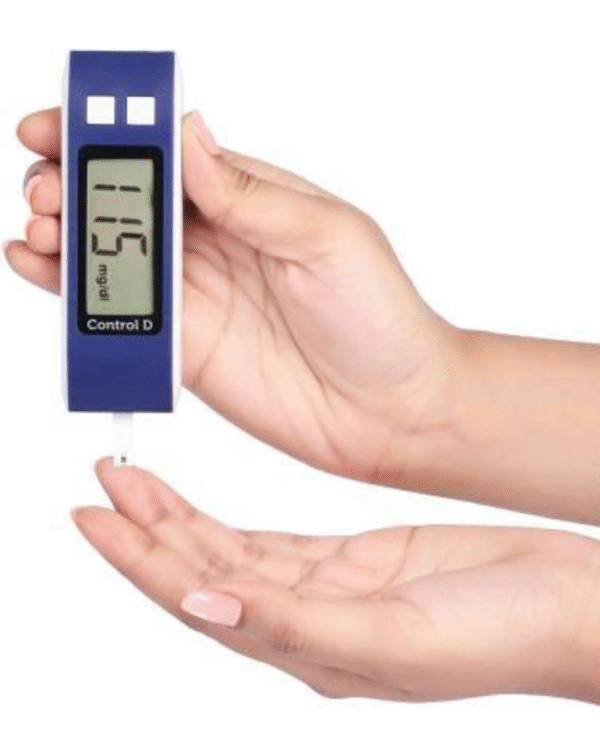 Control D Blood Glucose Monitor (Pack of 10 Strips, Blue) - Image 2