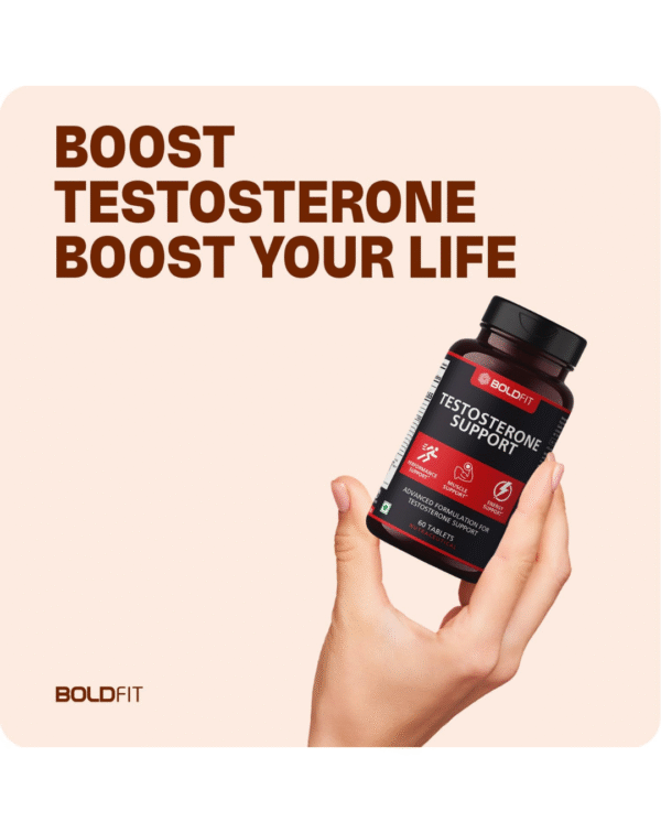 Boldfit testosterone Supplement for Men with Ginseng Extract with Kaunch Beej, Tribulus Terrestris, - Image 2