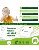Control D NEB112 Respiratory Nebulizer with Complete Kit for Kids & Adults Nebulizer (White, Blue)