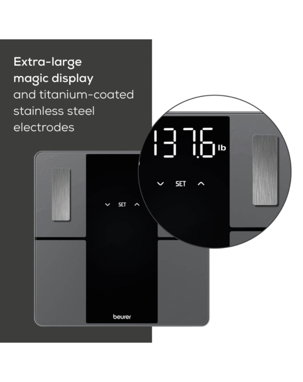 Beurer BF 500 Super Black Edition Diagnostic Bathroom Scale - Image 3