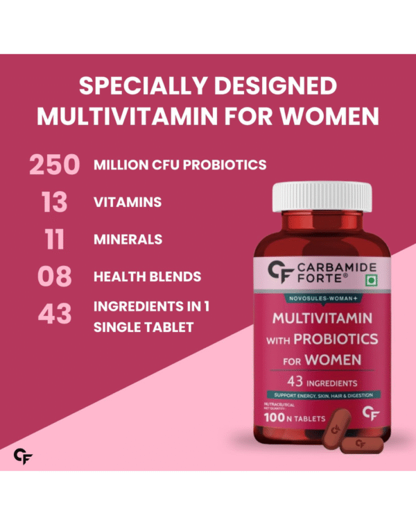 Carbamide Forte Multivitamin Tablets for Women | Multi Vitamin Women’s Wellness - Image 3