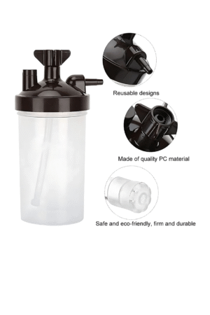 ALEXERA Humidifier Bottle with Connector for Oxygen Concentrator for Home Patient