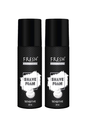 Fresh Essential Shave Foam - Sensitive, 50 ml (Pack of 2)