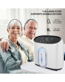 Oxygen Concentrator O2 Generator Portable Intelligent Home Air Purifier 93%,1-8L/Min Flow High Purity AC 220V Remote Control