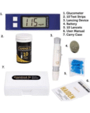 Control D Blood Glucose Monitor (Pack of 10 Strips, Blue)