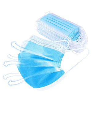 TeeBustrr Unisex Non Woven Face Mask (Blue)
