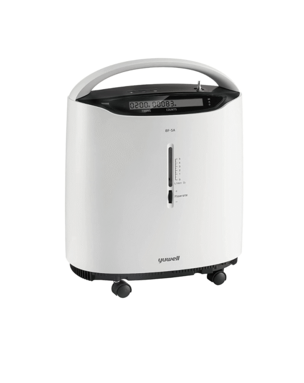 8F-5A Portable Oxygen Concentrator Machine (93% Concentration At 5L), White