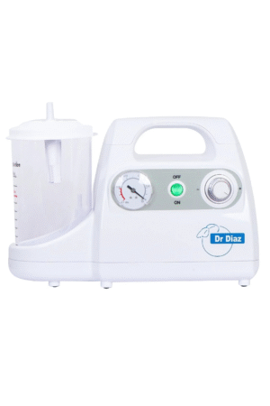 Dr Diaz Portable Suction Machine Unit with 1000 ml Single Jar for Hospital, Clinic, Dentist, & Home Use