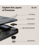 Cult Smart Scale Pro, US FDA Approved, 50+ Parameters, Body Fat Scale, BMI, 10 members