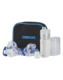Omron Nebulizer Microair NE-U100 Portable Pocket Sized 360 Degree Silent Mesh Nebulizer (White)