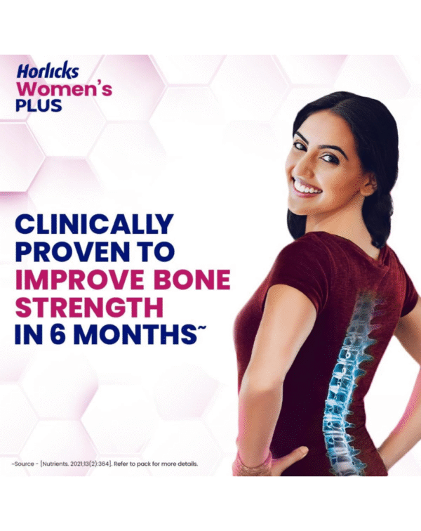 Horlicks Women's Plus Chocolate Nutrition Drink 400 g Refill Pack - Image 4