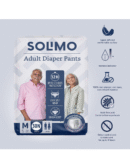Solimo Adult Diapers Pant Style | Medium Size