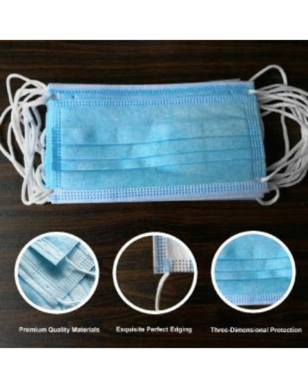 TeeBustrr Unisex Non Woven Face Mask (Blue) - Image 3